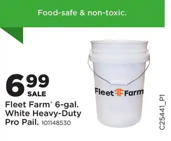 Fleet Farm Fleet Farm 6-gal. White Heavy-Duty Pro Pail offer