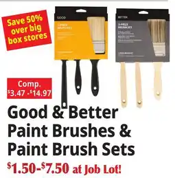 Ocean State Job Lot Good & Better Paint Brushes & Paint Brush Sets offer