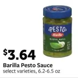 Fareway Barilla Pesto Sauce offer