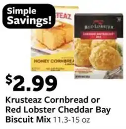 Fareway Krusteaz Cornbread or Red Lobster Cheddar Bay Biscuit Mix offer