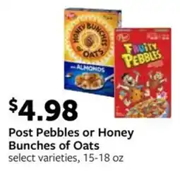 Fareway Post Pebbles or Honey Bunches of Oats offer