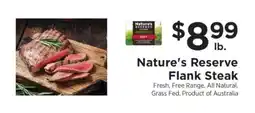 ShopRite Nature's Reserve Flank Steak offer