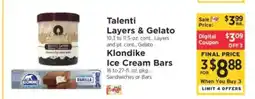 ShopRite Talenti Layers & Gelato, Klondike Ice Cream Bars offer
