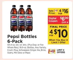 ShopRite Pepsi Bottles 6-Pack offer