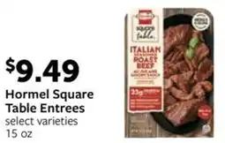 Fareway Hormel Square Table Entrees offer