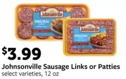 Fareway Johnsonville Sausage Links or Patties offer