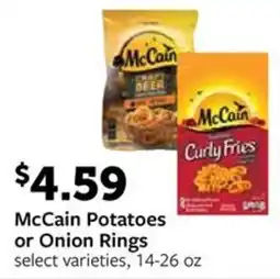 Fareway McCain Potatoes or Onion Rings offer
