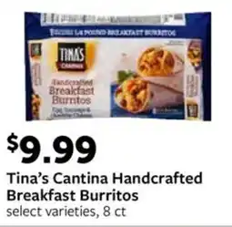 Fareway Tina's Cantina Handcrafted Breakfast Burritos offer