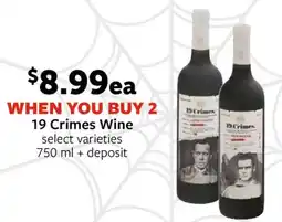 Fareway 19 Crimes Wine offer