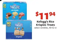 Fareway Kellogg's Rice Krispies Treats offer