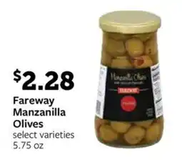Fareway Fareway Manzanilla Olives offer