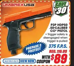 Big 5 Umarex P2P HDP50 CO2 .50-Caliber Pistol offer