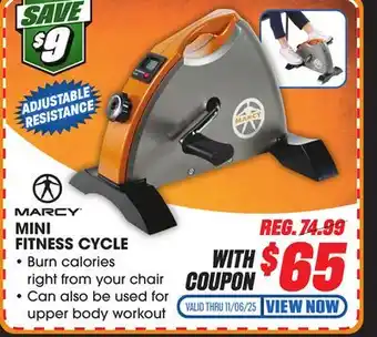 Big 5 Marcy Club Deluxe Cardio Mini-Cycle offer