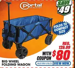 Big 5 Portal Big Wheel Folding Wagon offer