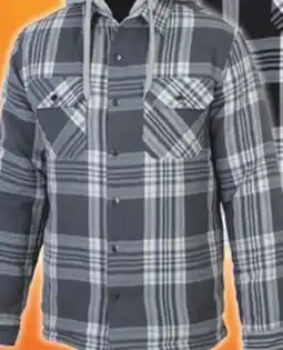 Big 5 Original Deluxe Men's 3-Piece Quilted Flannel Hooded Shirt Jacket offer