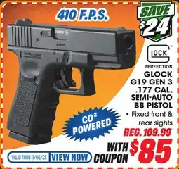 Big 5 Umarex Glock G19 Gen 3 .177 Caliber Semi-Auto BB Pistol offer