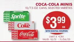 Smart & Final COCA-COLA MINIS offer