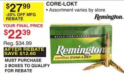 Dunham's Sports REMINGTON CORE-LOKT offer
