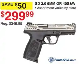 Dunham's Sports SMITH & WESSON SD 2.0 9MM OR 40S & W offer