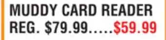 Dunham's Sports MUDDY CARD READER offer