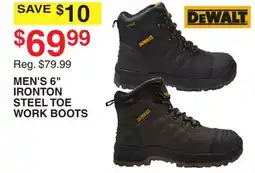 Dunham's Sports DEWALT MEN'S 6 IRONTON STEEL TOE WORK BOOTS offer