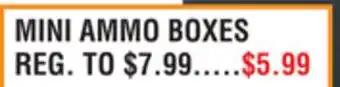 Dunham's Sports MINI AMMO BOXES offer