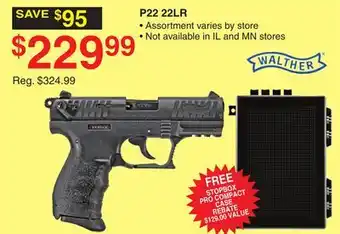 Dunham's Sports WALTHER P22 22LR offer