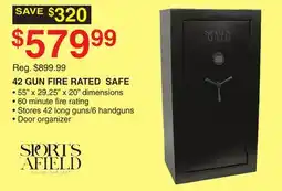 Dunham's Sports SPORTS AFIELD 42 GUN FIRE RATED SAFE offer