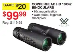 Dunham's Sports VORTEX COPPERHEAD HD 10X42 BINOCULARS offer
