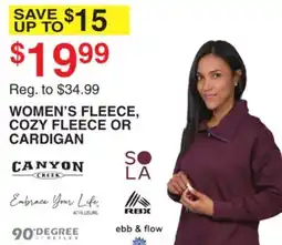 Dunham's Sports WOMEN'S FLEECE, COZY FLEECE OR CARDIGAN offer