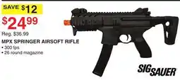 Dunham's Sports SIG SAUER MPX SPRINGER AIRSOFT RIFLE offer
