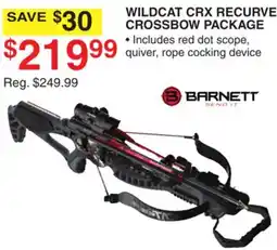 Dunham's Sports WILDCAT CRX RECURVE CROSSBOW PACKAGE offer