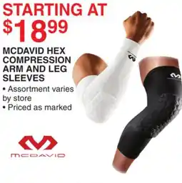 Dunham's Sports MCDAVID HEX COMPRESSION ARM AND LEG SLEEVES offer