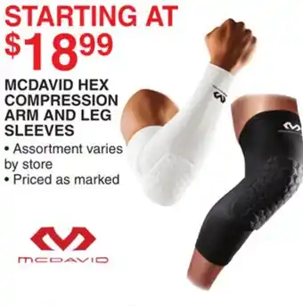 Dunham's Sports MCDAVID HEX COMPRESSION ARM AND LEG SLEEVES offer