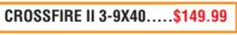 Dunham's Sports CROSSFIRE II 3-9X40 offer