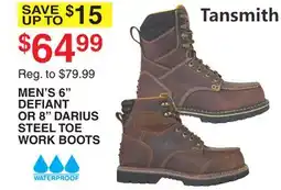 Dunham's Sports MEN'S 6 DEFIANT OR 8 DARIUS STEEL TOE WORK BOOTS offer
