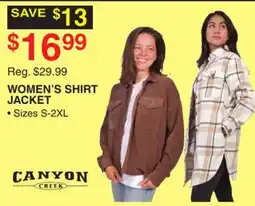 Dunham's Sports CANYON CREEK WOMEN'S SHIRT JACKET offer