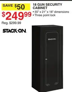 Dunham's Sports STACK-ON 18 GUN SECURITY CABINET offer