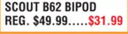 Dunham's Sports SCOUT B62 BIPOD offer