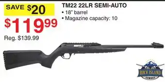 Dunham's Sports TM22 22LR SEMI-AUTO offer