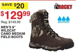 Dunham's Sports MEN'S 8 WILDCAT CAMO MEDIUM FIELD BOOTS offer