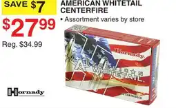 Dunham's Sports HORNADY AMERICAN WHITETAIL CENTERFIRE offer