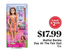 ShopRite Mattel Barbie Day At The Fair Doll offer