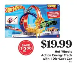 ShopRite Hot Wheels Action Energy Track with 1 Die-Cast Car offer
