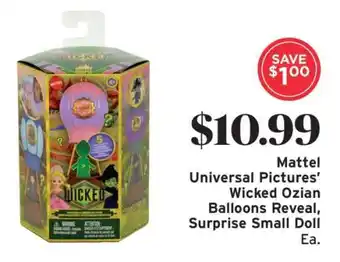ShopRite Mattel Universal Pictures' Wicked Ozian Balloons Reveal, Surprise Small Doll offer