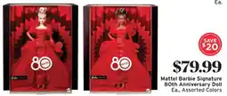 ShopRite Mattel Barbie Signature 80th Anniversary Doll offer