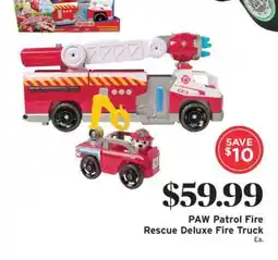 ShopRite PAW Patrol Fire Rescue Deluxe Fire Truck offer