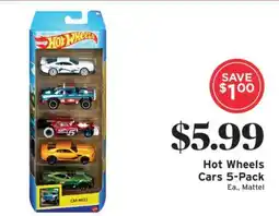 ShopRite Hot Wheels Cars 5-Pack offer