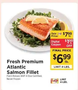 ShopRite Fresh Premium Atlantic Salmon Fillet offer