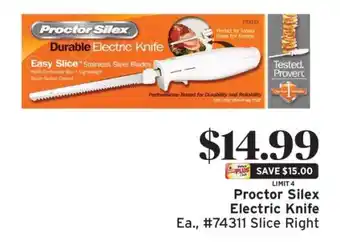 ShopRite Proctor Silex Electric Knife offer